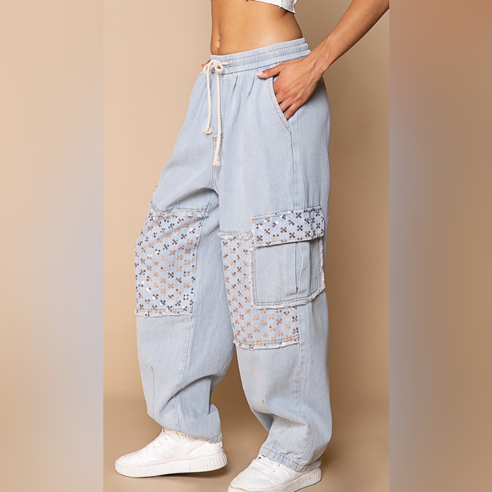 POL Oversized denim pants